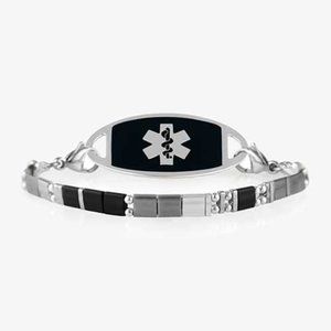 Medical ID Bracelet Only, Stretch Bracelet, Fits 6.5" - 7" wrist